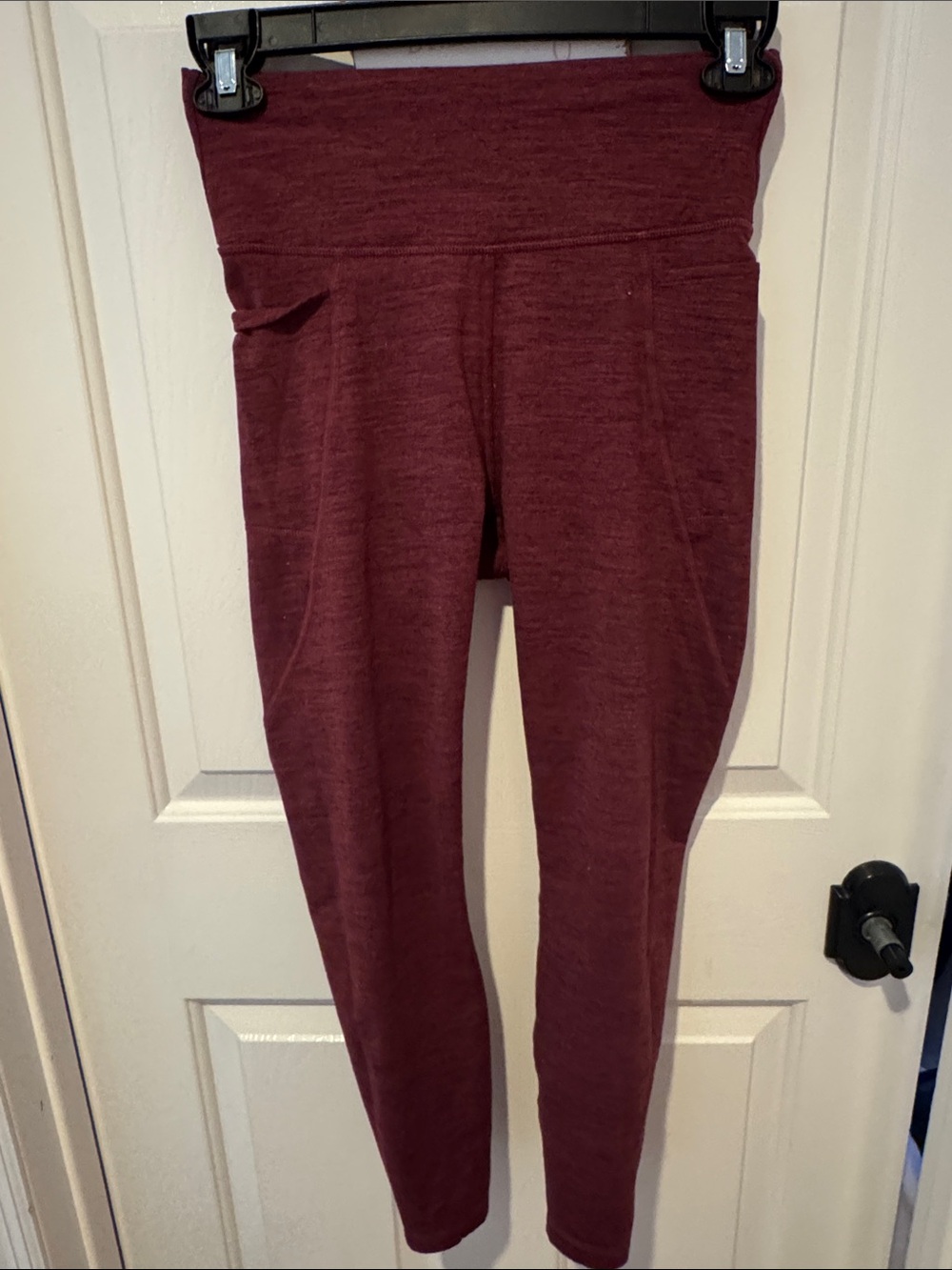 JoyLab High-Waisted Leggings in Burgundy Heather